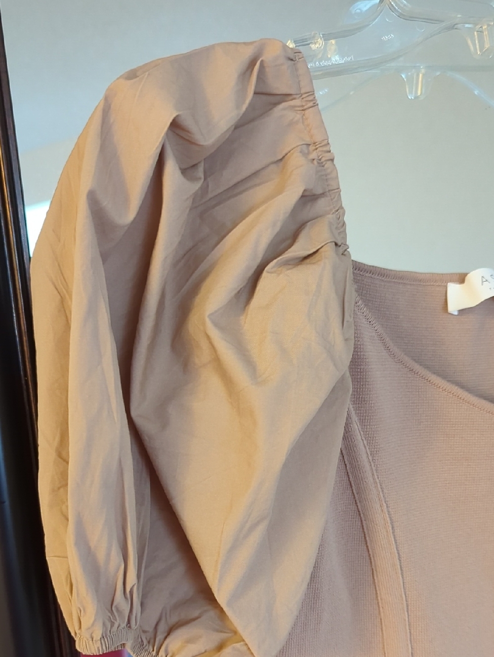 Astr The Label Taupe Corset Knit Top Size M - Picture 5 of 5